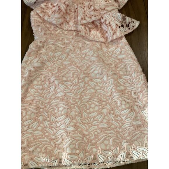 Club Monaco NAWALE DRESS ROBE PINK MIX/ROSE floral tier lace Mini dress nwt 4 - Picture 15 of 15